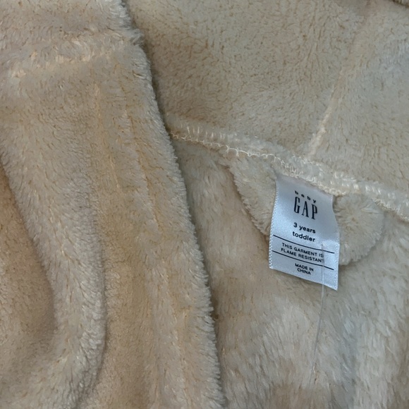 NWT GAP Toddler Brannan Bear Hoodie Robe (Crème Brule) - Picture 3 of 7